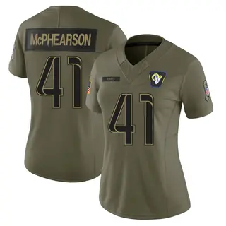 Los Angeles Rams Women's Zech McPhearson Limited 2025 Salute to Service Jersey - Olive
