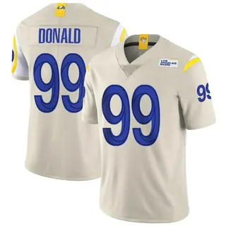 Los Angeles Rams Youth Aaron Donald Limited Bone Vapor Jersey