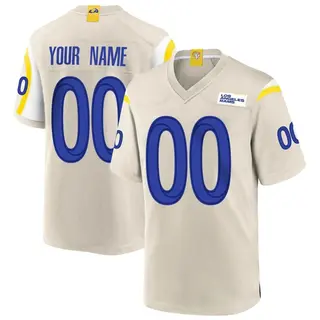 Los Angeles Rams Youth Custom Game Bone Jersey
