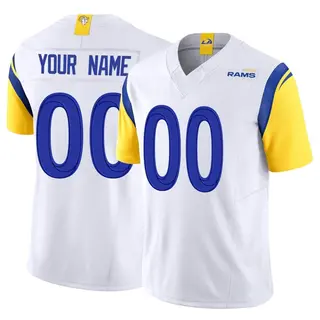 Los Angeles Rams Youth Custom Limited Vapor F.U.S.E. Jersey - White