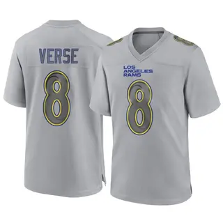 Los Angeles Rams Youth Jared Verse Game Atmosphere Fashion Jersey - Gray