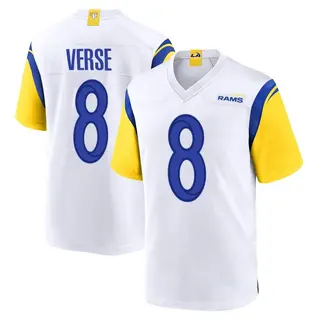 Los Angeles Rams Youth Jared Verse Game Jersey - White