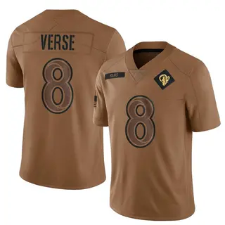 Los Angeles Rams Youth Jared Verse Limited 2023 Salute To Service Jersey - Brown