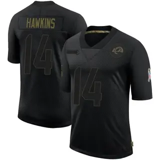 Los Angeles Rams Youth Javian Hawkins Limited 2020 Salute To Service Jersey - Black