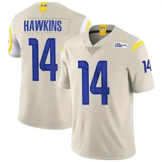 Los Angeles Rams Youth Javian Hawkins Limited Bone Vapor Jersey