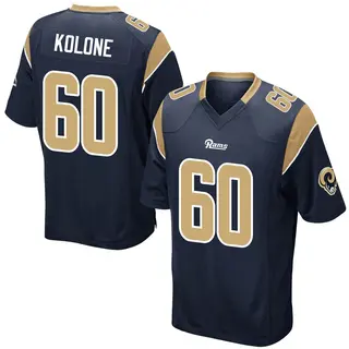 Los Angeles Rams Youth Jeremiah Kolone Game Team Color Jersey - Navy