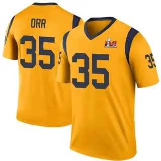 Los Angeles Rams Youth Kareem Orr Legend Color Rush Super Bowl LVI Bound Jersey - Gold
