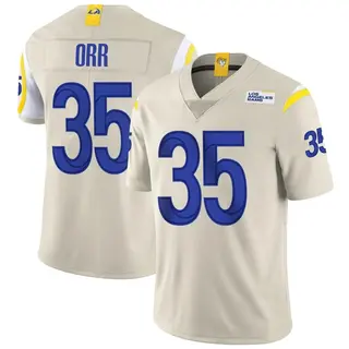 Los Angeles Rams Youth Kareem Orr Limited Bone Vapor Jersey