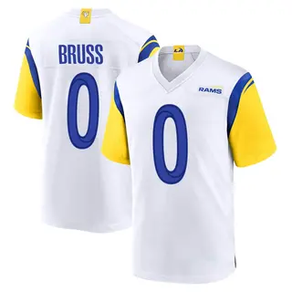 Los Angeles Rams Youth Logan Bruss Game Jersey - White