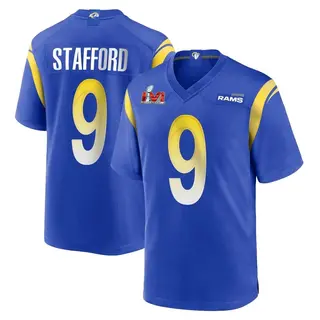 Los Angeles Rams Youth Matthew Stafford Game Alternate Super Bowl LVI Bound Jersey - Royal
