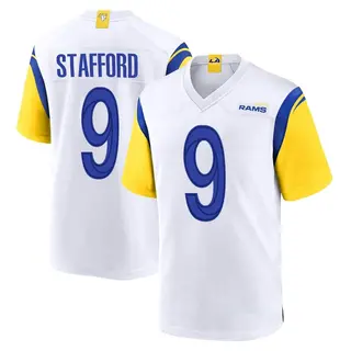 Los Angeles Rams Youth Matthew Stafford Game Jersey - White