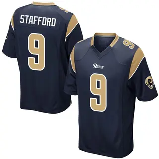 Los Angeles Rams Youth Matthew Stafford Game Team Color Jersey - Navy