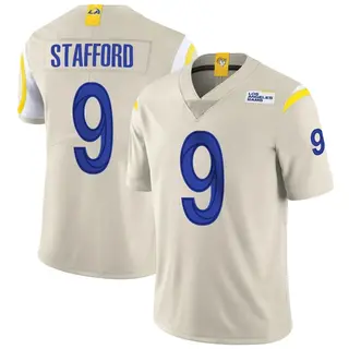 Los Angeles Rams Youth Matthew Stafford Limited Bone Vapor Jersey