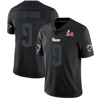 Los Angeles Rams Youth Matthew Stafford Limited Super Bowl LVI Bound Jersey - Black Impact