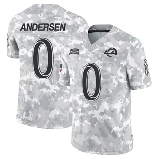 Los Angeles Rams Youth Nick Andersen Limited 2024 Salute to Service Jersey - Arctic Camo