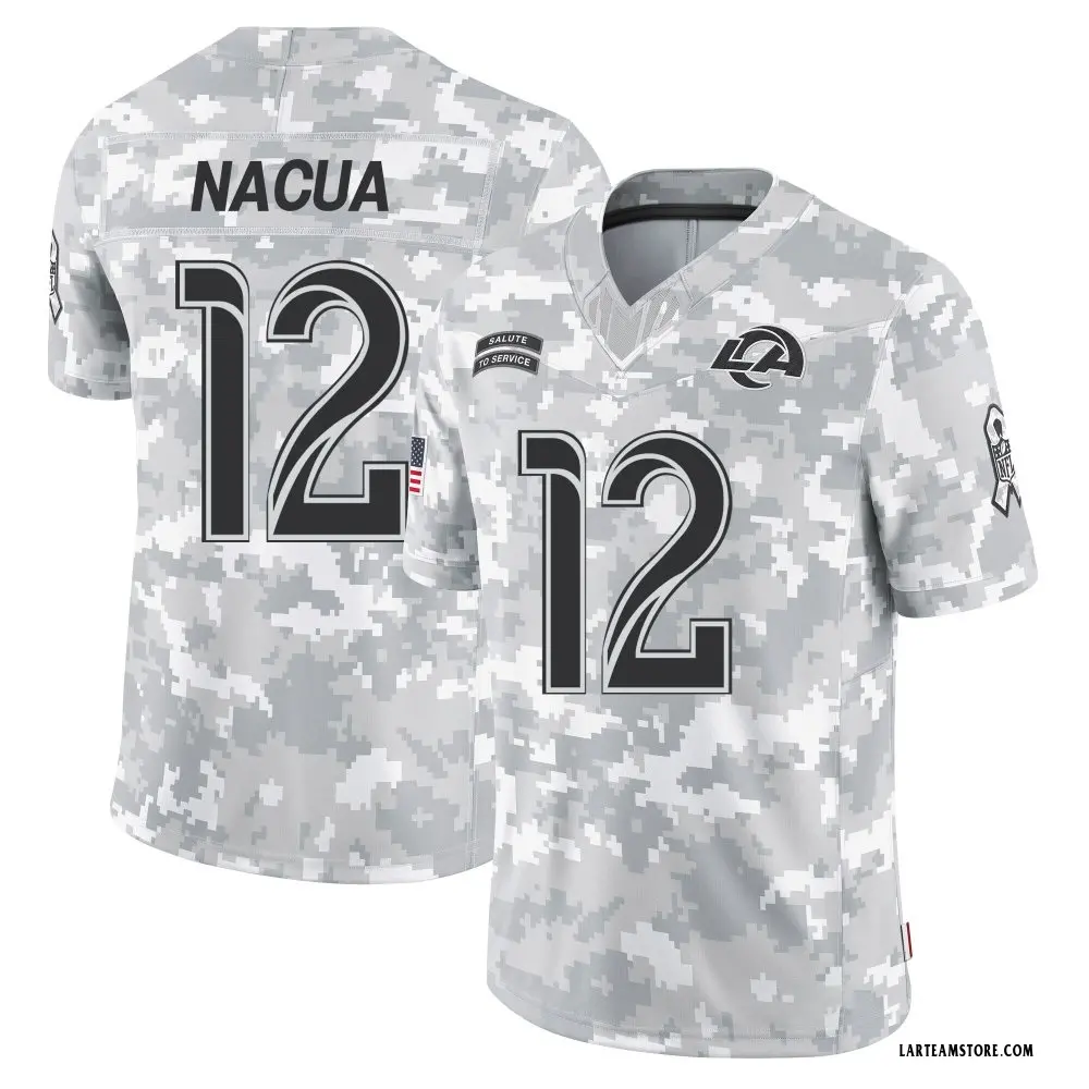 Los Angeles Rams Youth Puka Nacua Limited 2024 Salute to Service Jersey - Arctic Camo