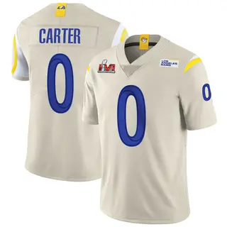 Los Angeles Rams Youth Roger Carter Limited Bone Vapor Super Bowl LVI Bound Jersey