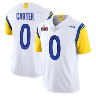 Los Angeles Rams Youth Roger Carter Limited Vapor Untouchable Super Bowl LVI Bound Jersey - White