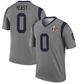 Los Angeles Rams Youth Russ Yeast Legend Inverted Super Bowl LVI Bound Jersey - Gray