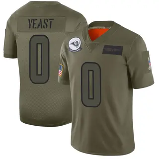 Los Angeles Rams Youth Russ Yeast Limited 2019 Salute to Service Jersey - Camo