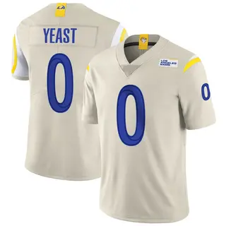 Los Angeles Rams Youth Russ Yeast Limited Bone Vapor Jersey