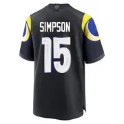 Los Angeles Rams Youth Ty Simpson Game Midnight 2025 Rivalries Collection Jersey - Blue
