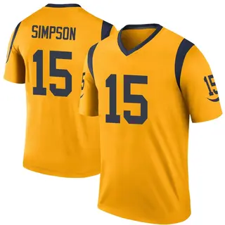 Los Angeles Rams Youth Ty Simpson Legend Color Rush Jersey - Gold