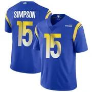 Los Angeles Rams Youth Ty Simpson Limited Alternate Vapor Untouchable Jersey - Royal