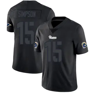 Los Angeles Rams Youth Ty Simpson Limited Jersey - Black Impact