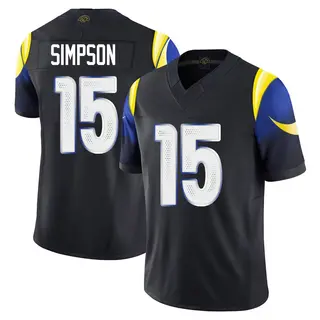 Los Angeles Rams Youth Ty Simpson Limited Midnight 2025 Rivalries Collection Jersey - Blue