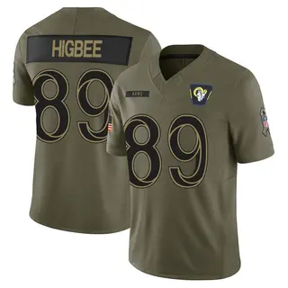 Los Angeles Rams Youth Tyler Higbee Limited 2025 Salute to Service Jersey - Olive